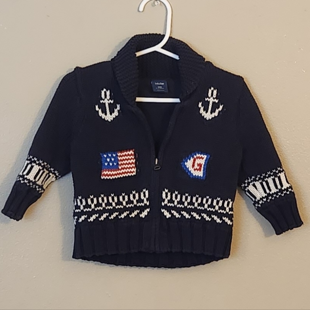 Baby Gap Nautical Sweater Size 6-12M